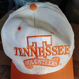University of Tennessee TN Vols volunteers baseball hat cap White Orange T Sport